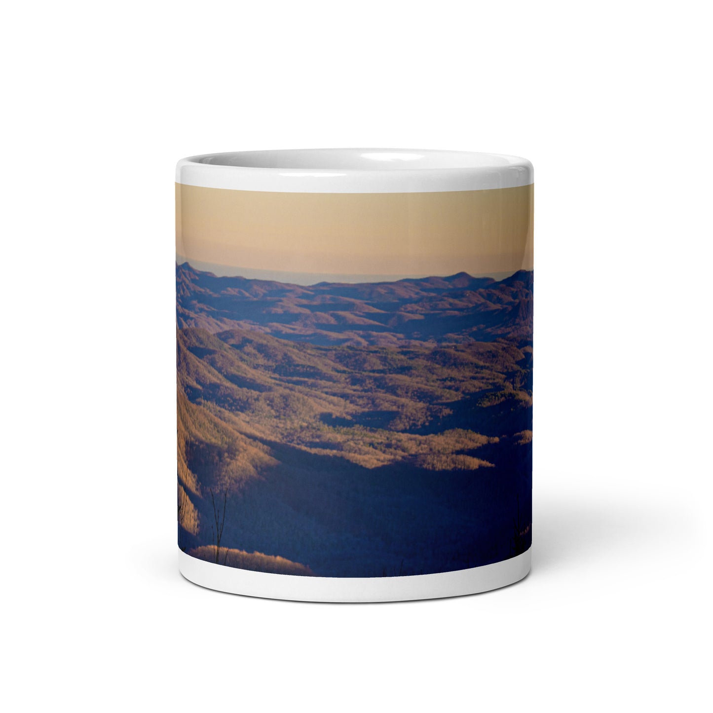 Waterrock Knob Trail White Glossy Mug