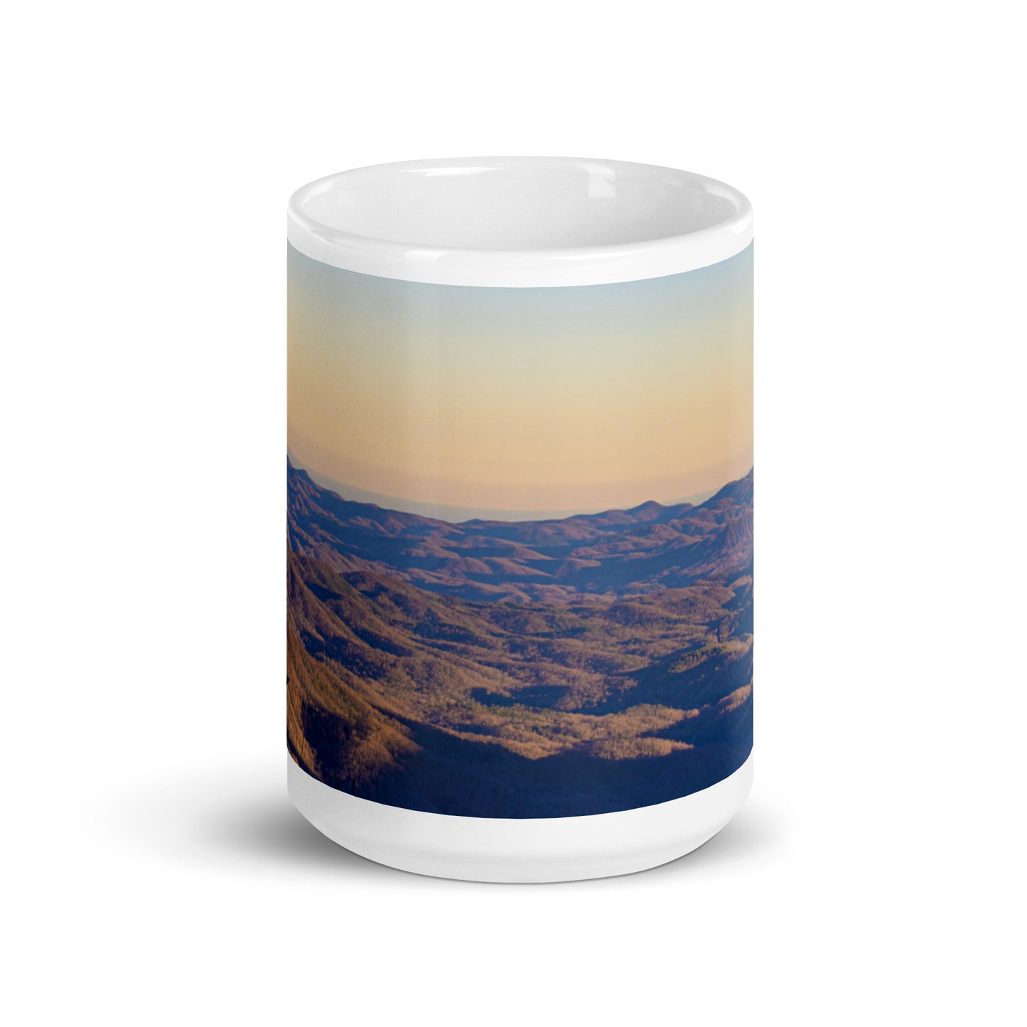 Waterrock Knob Trail White Glossy Mug