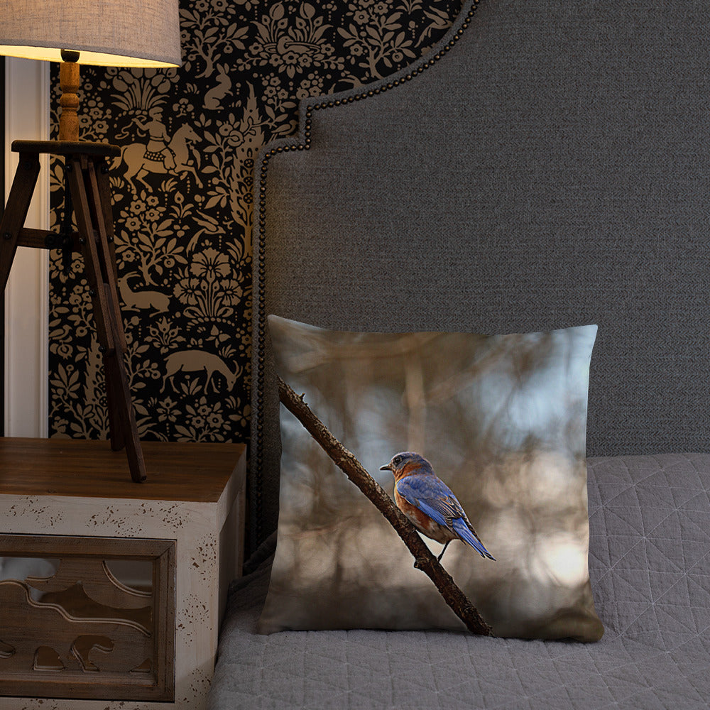 Bluebird Basic Throw Pillow