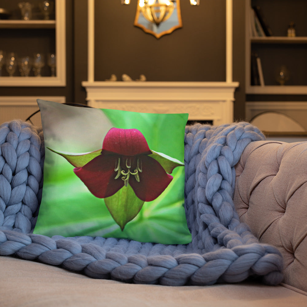 Wake Robin Trillium Basic Throw Pillow