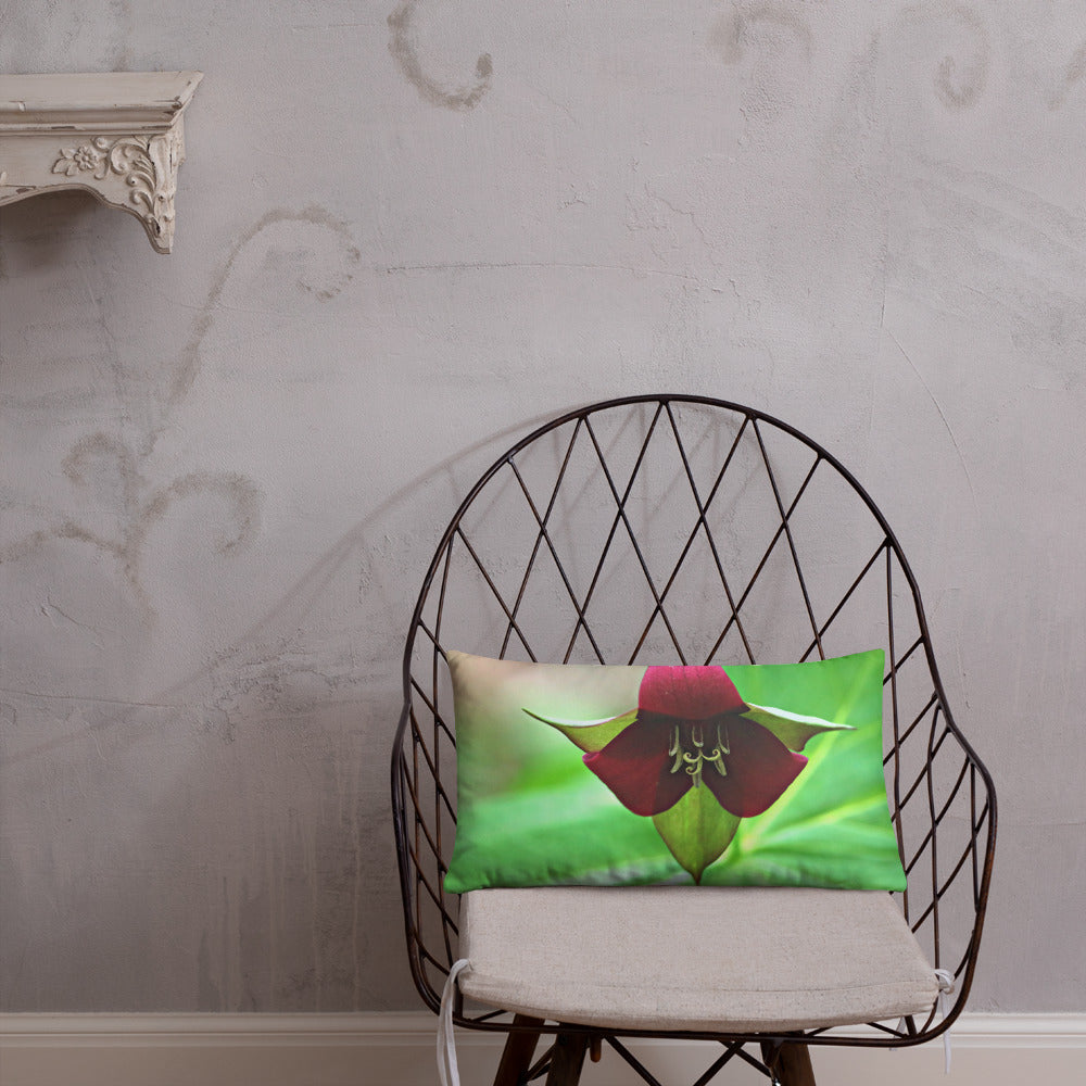 Wake Robin Trillium Basic Throw Pillow