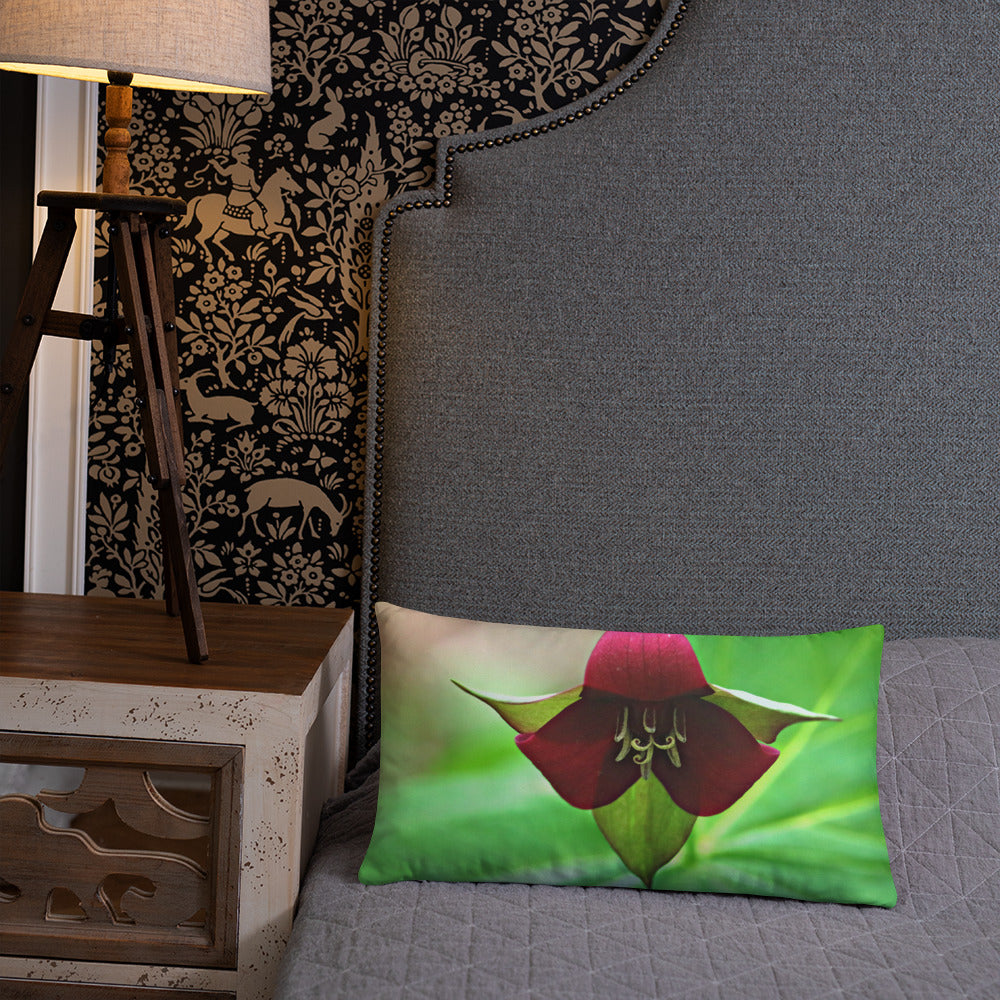 Wake Robin Trillium Basic Throw Pillow
