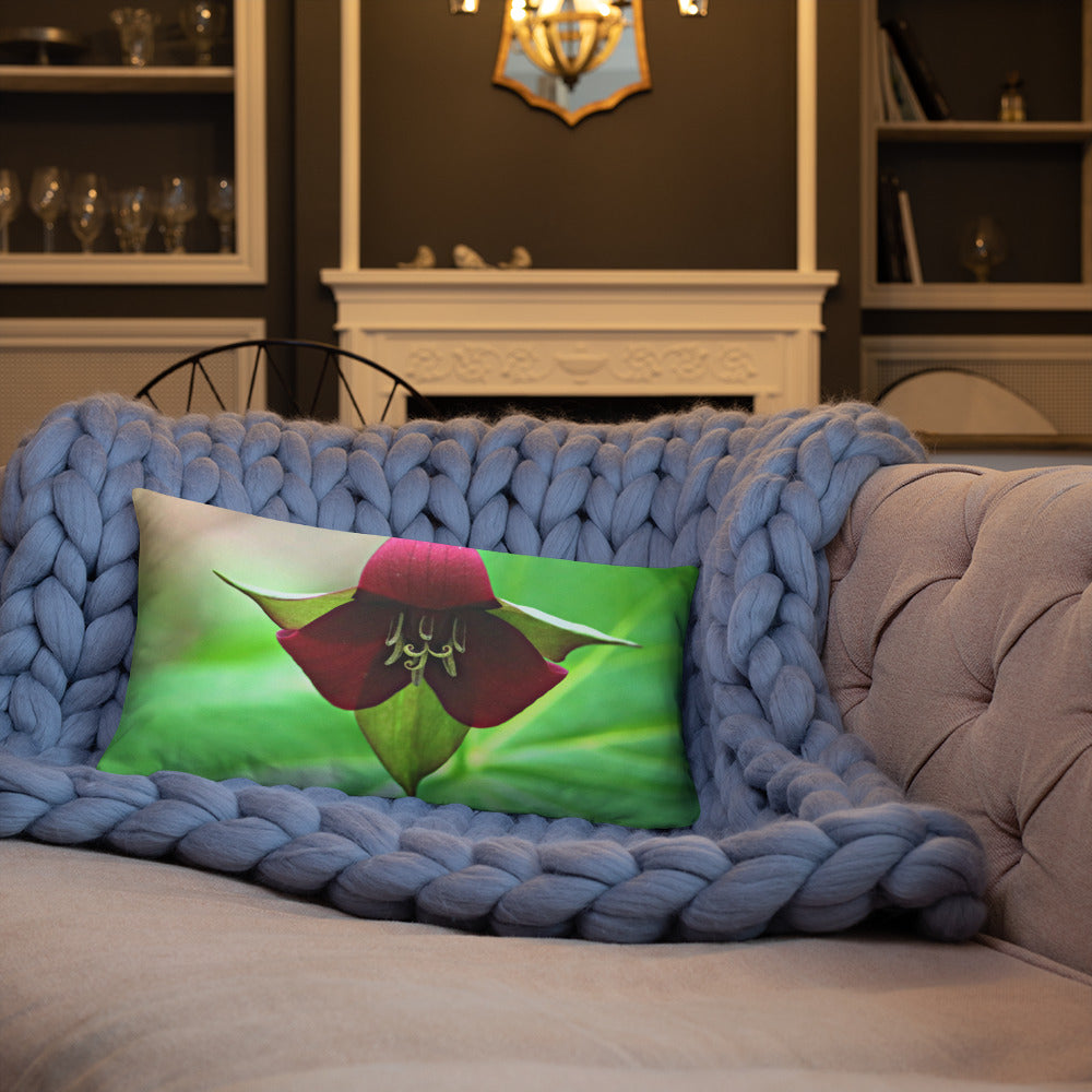 Wake Robin Trillium Basic Throw Pillow