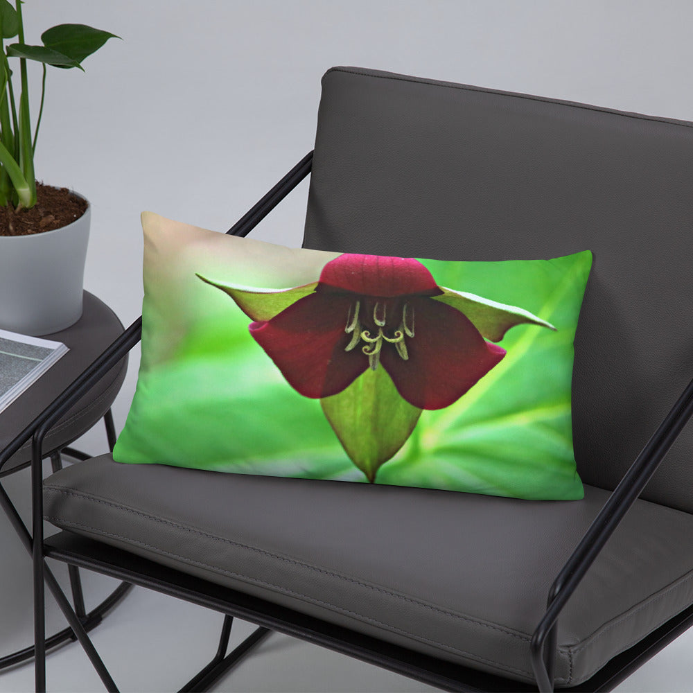 Wake Robin Trillium Basic Throw Pillow