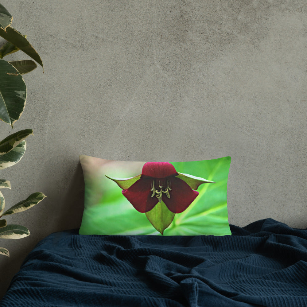 Wake Robin Trillium Basic Throw Pillow