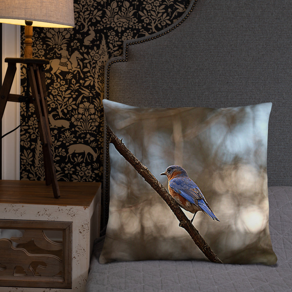Bluebird Basic Throw Pillow