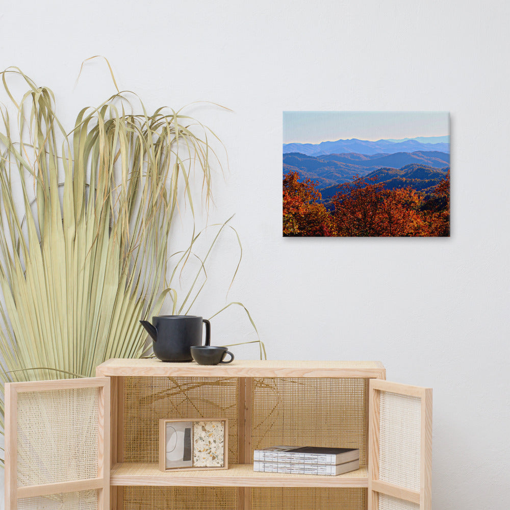 Blue Ridge Mountain Splendor Canvas- Blue Ridge Parkway| Wall Decor