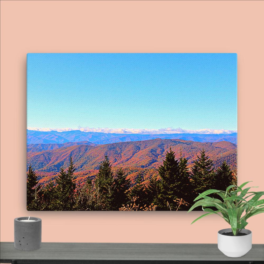 Trail to Waterrock Knob Canvas}Canvas Nature Photography