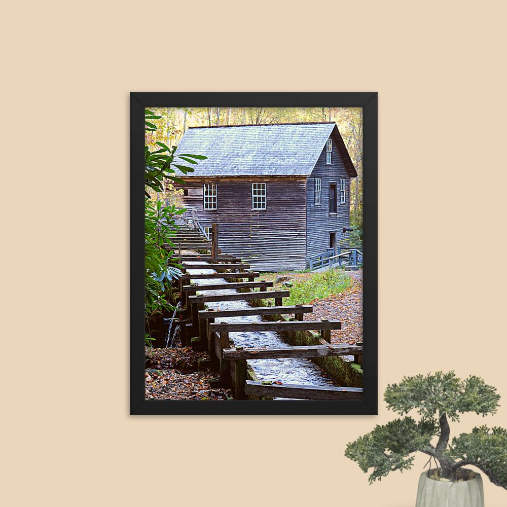 Grist Mill Framed photo paper framed poster