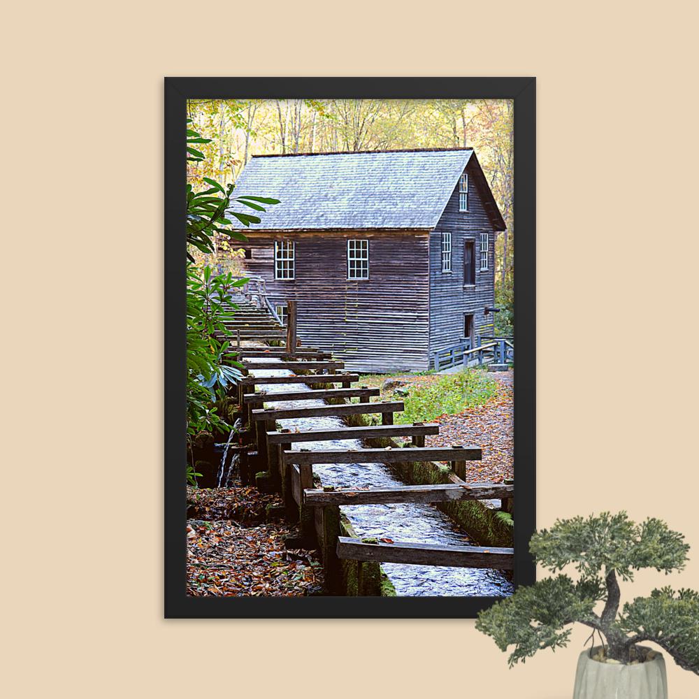 Grist Mill Framed photo paper framed poster