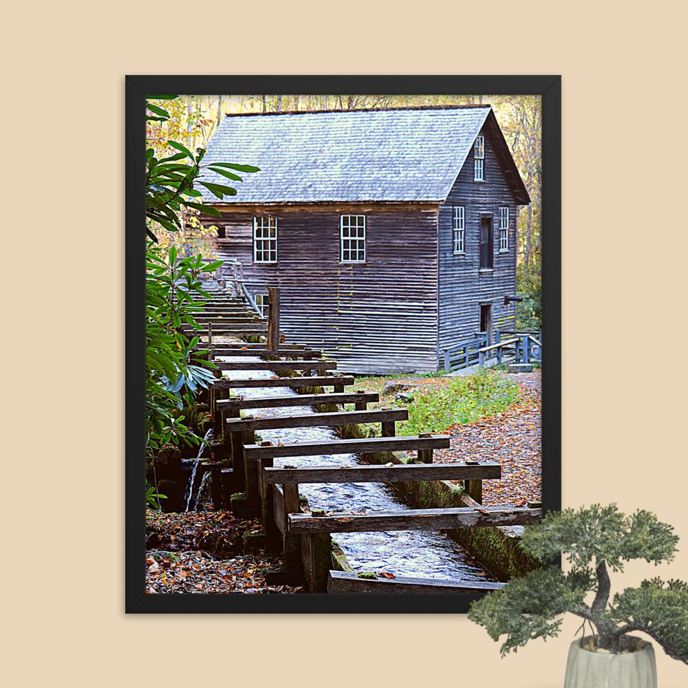 Grist Mill Framed photo paper framed poster