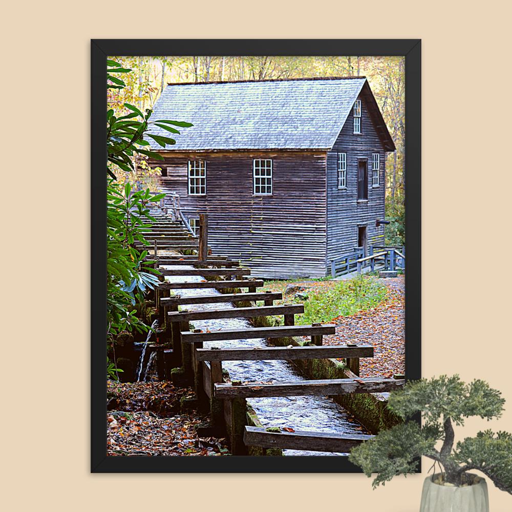Grist Mill Framed photo paper framed poster