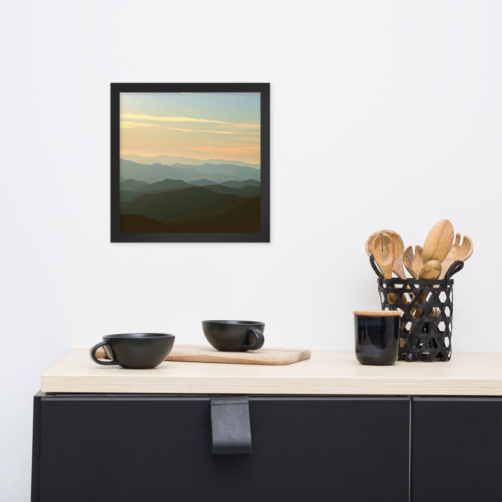 Blue Ridge Mountain Magic- Framed Photo Paper Poster