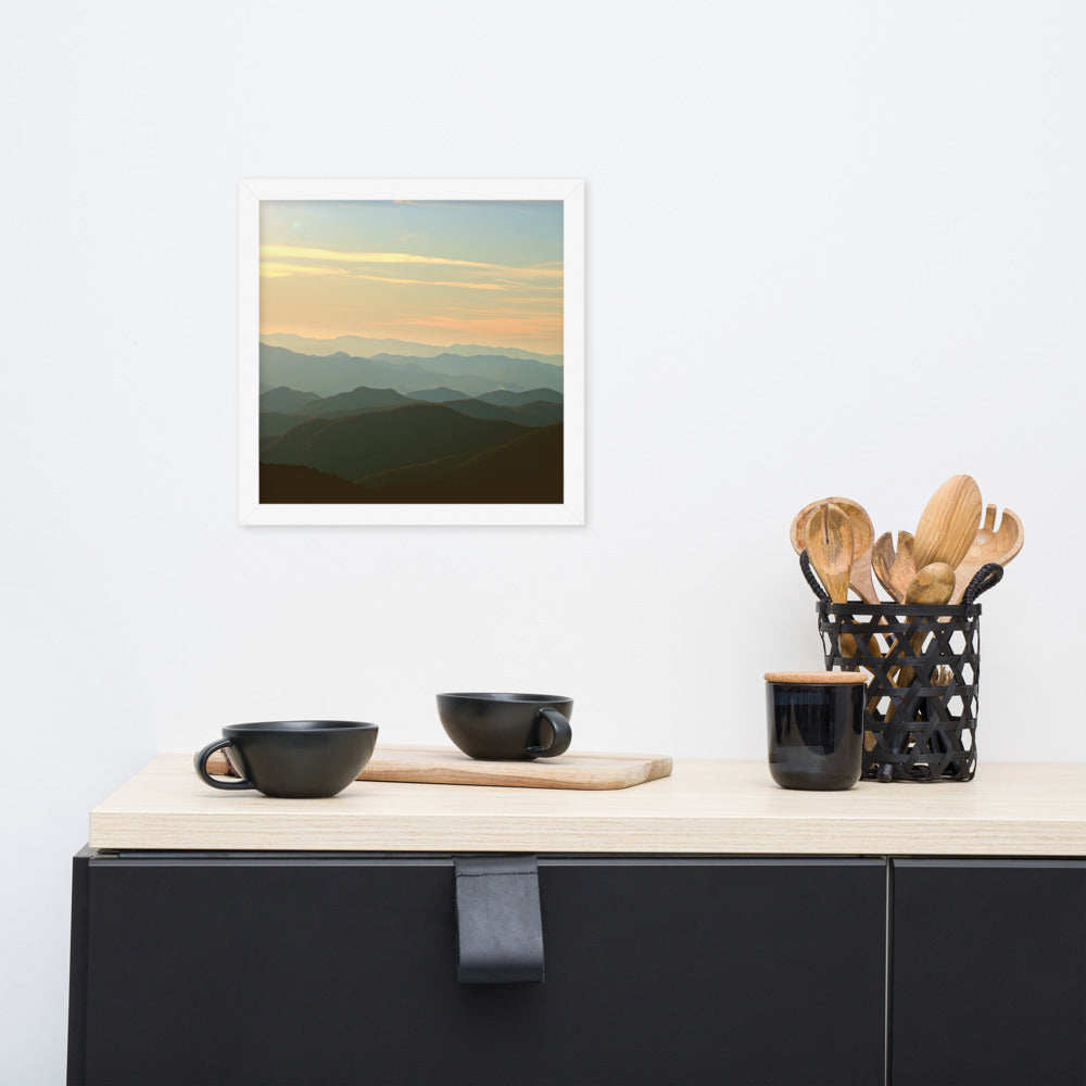Blue Ridge Mountain Magic- Framed Photo Paper Poster