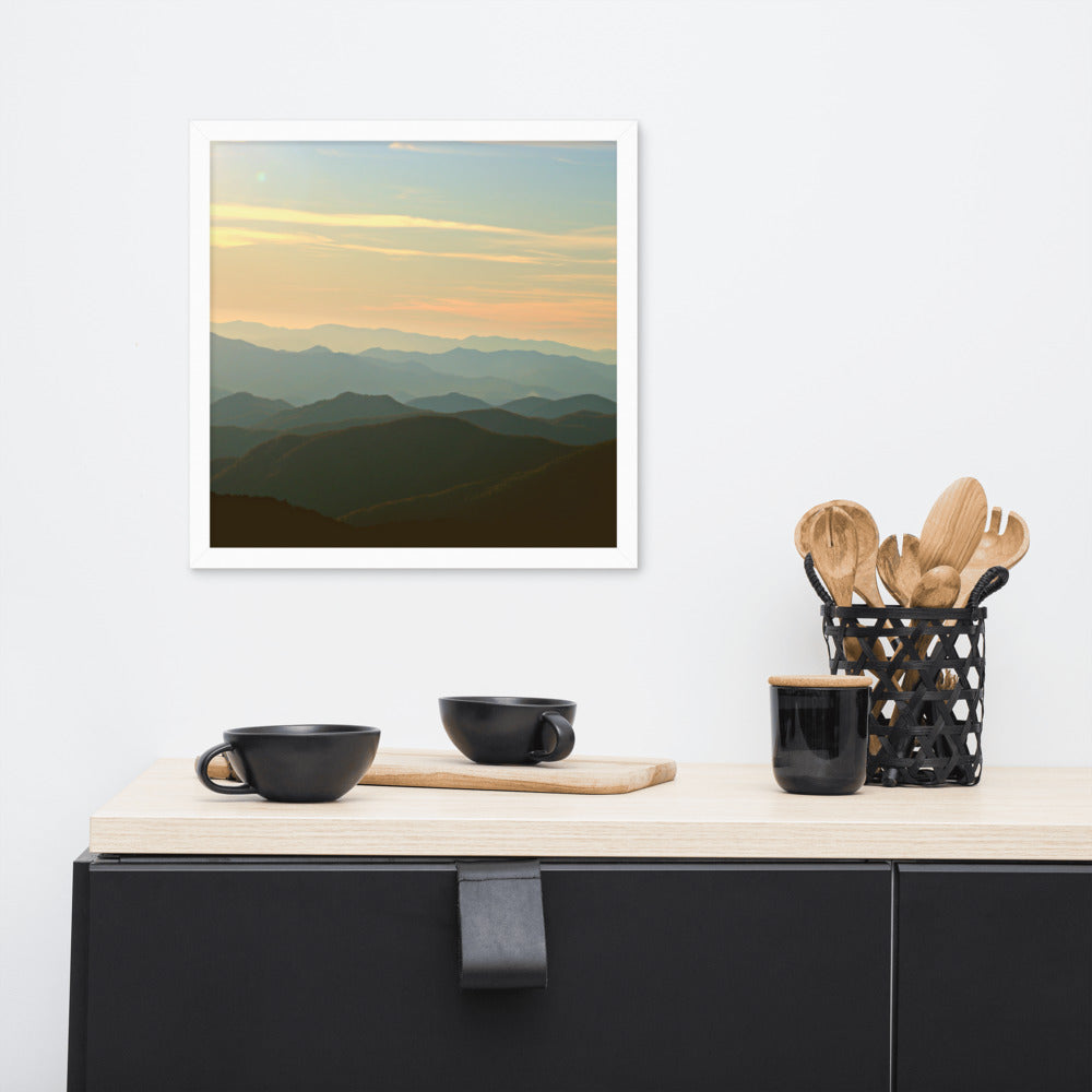 Blue Ridge Mountain Magic- Framed Photo Paper Poster