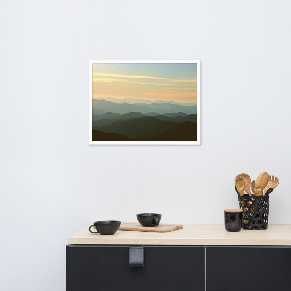 Blue Ridge Mountain Magic- Framed Photo Paper Poster