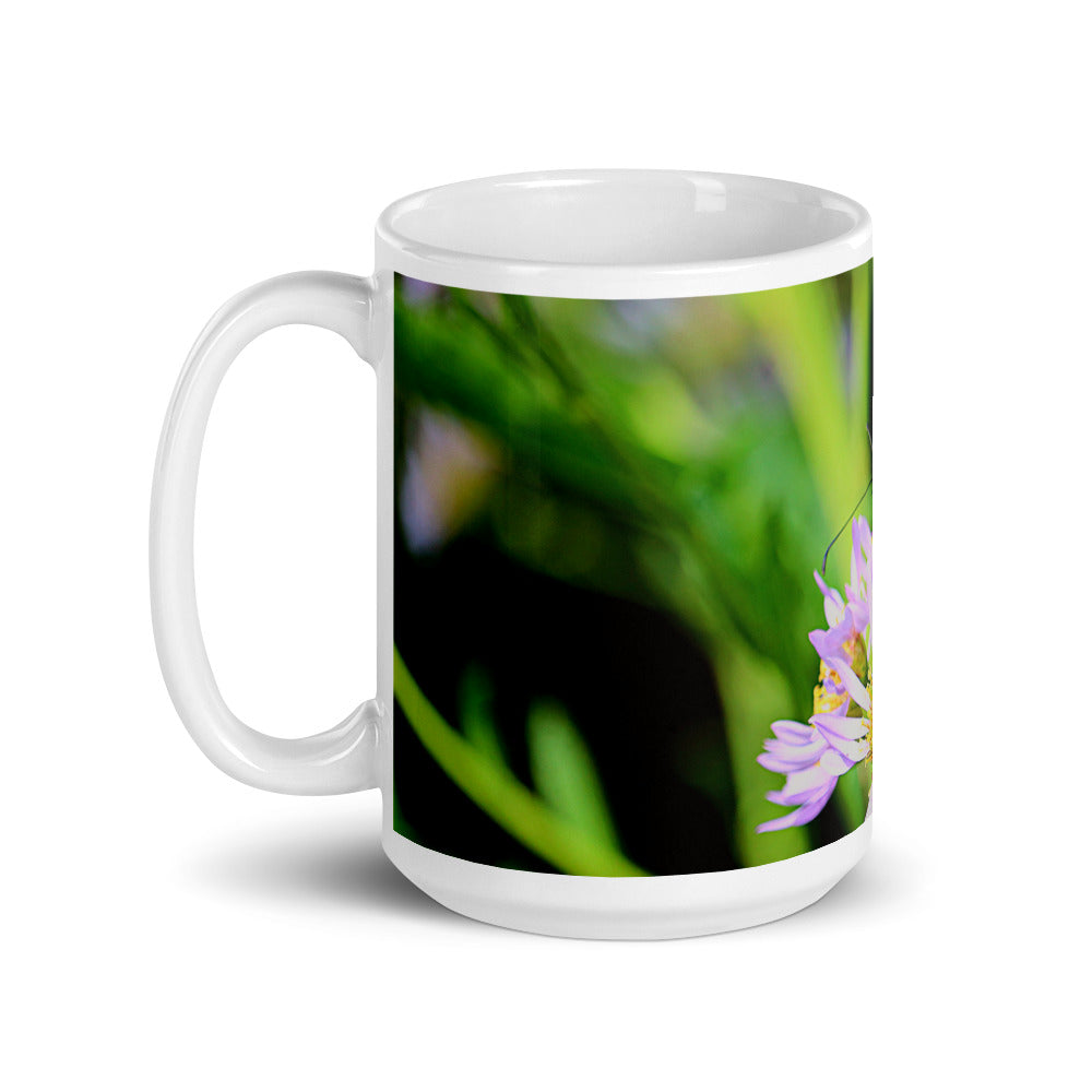 Butterfly White Glossy Mug
