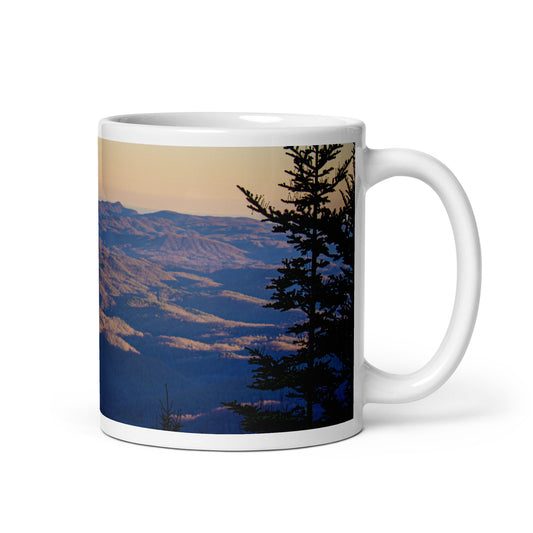 Waterrock Knob Trail White Glossy Mug