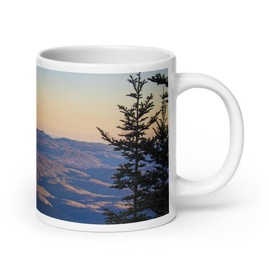 Waterrock Knob Trail White Glossy Mug