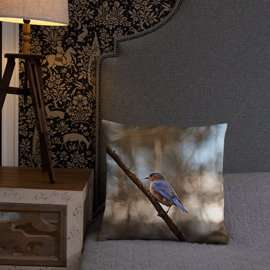 Bluebird Basic Throw Pillow
