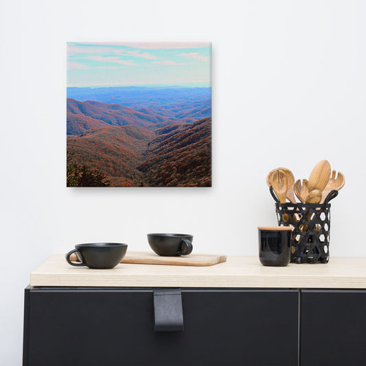 Autumn Color Wave Canvas-Blue Ridge Parkway
