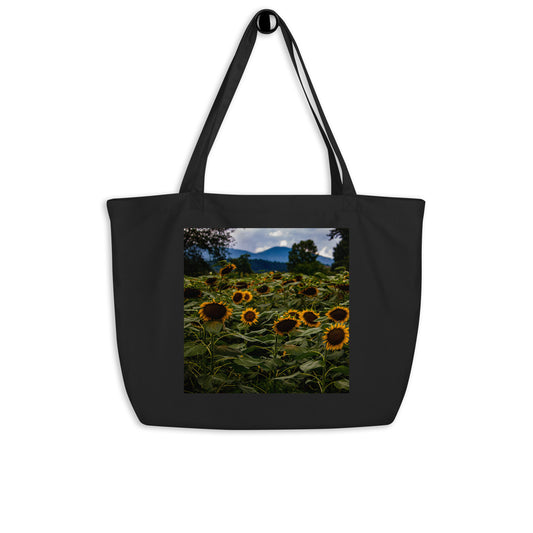 Sunflowers After the Storm Large Organic Tote Bag