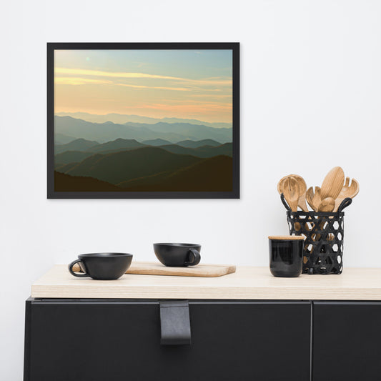 Blue Ridge Mountain Magic- Framed Photo Paper Poster